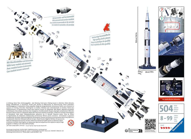 Apollo Saturn V 3D Puzzle