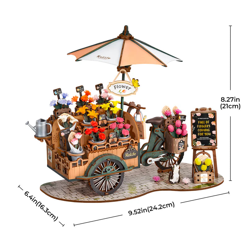 Blossom Cart 3D Wood Puzzle