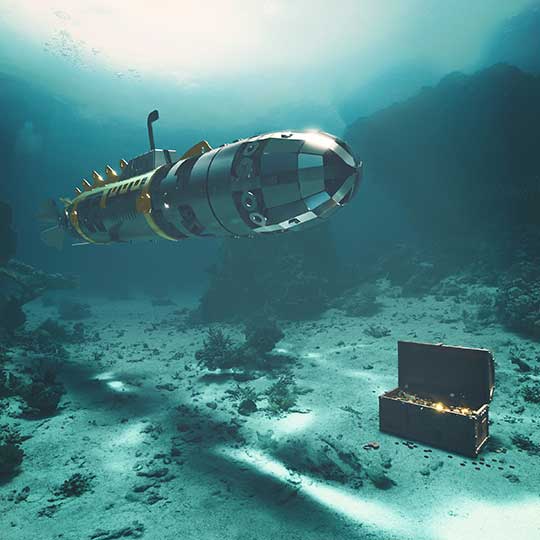 Jules Verne's Elusive Nautilus Submarine Model