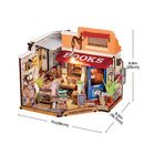 Corner Bookstore Miniature Room Kit