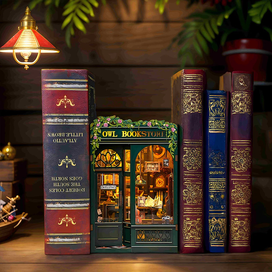 Owl Bookstore Book Nook Kit