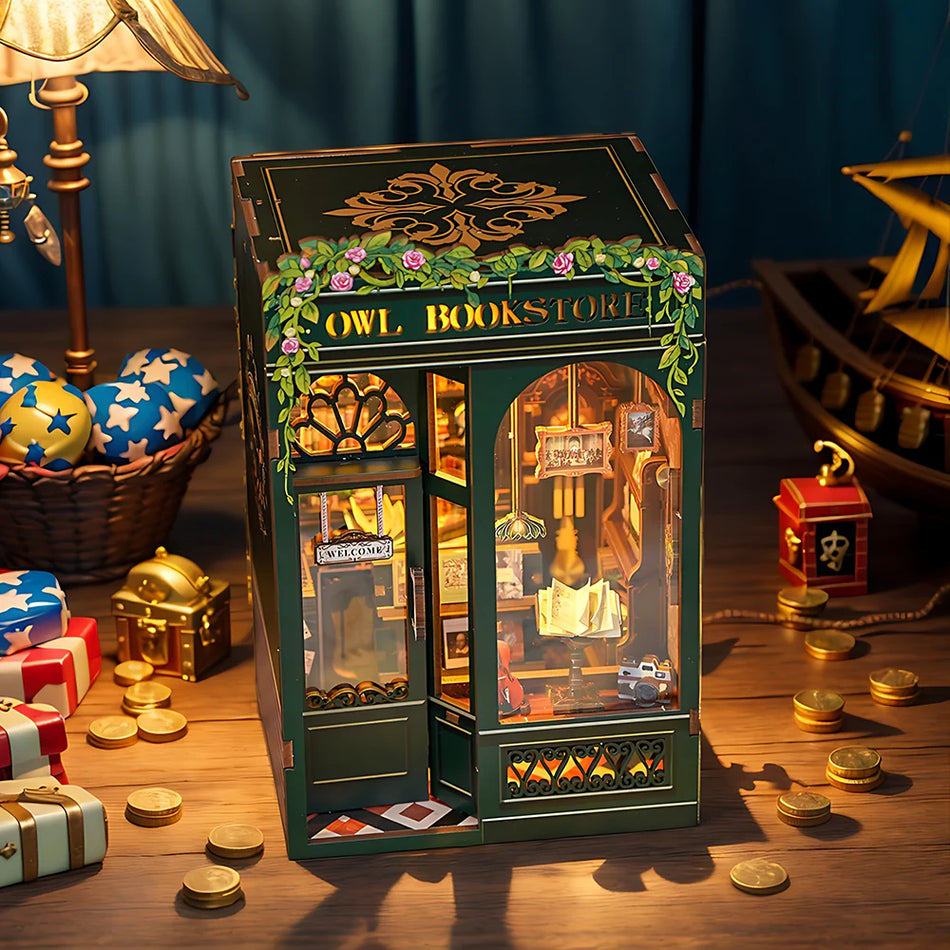 Owl Bookstore Book Nook Kit