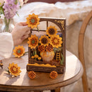 Golden Sunflower 3D Picture Frame Puzzle