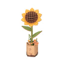 Sunflower Wooden Flower Puzzle