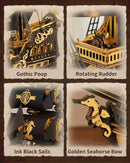 ROKR The Seahorse Barque 3D Wooden Puzzle