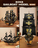 ROKR The Seahorse Barque 3D Wooden Puzzle