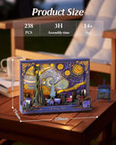 The Starry Night 3D Picture Frame Puzzle