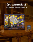 The Starry Night 3D Picture Frame Puzzle