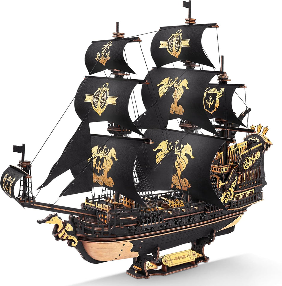 ROKR The Seahorse Barque 3D Wooden Puzzle