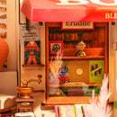 Corner Bookstore Miniature Room Kit