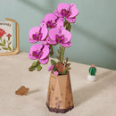 Purple Moth Orchid Wooden Flower Puzzle