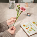 Pink Carnation Wooden Flower Puzzle