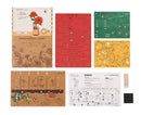 Red Camellia Wooden Flower Puzzle