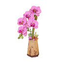 Purple Moth Orchid Wooden Flower Puzzle