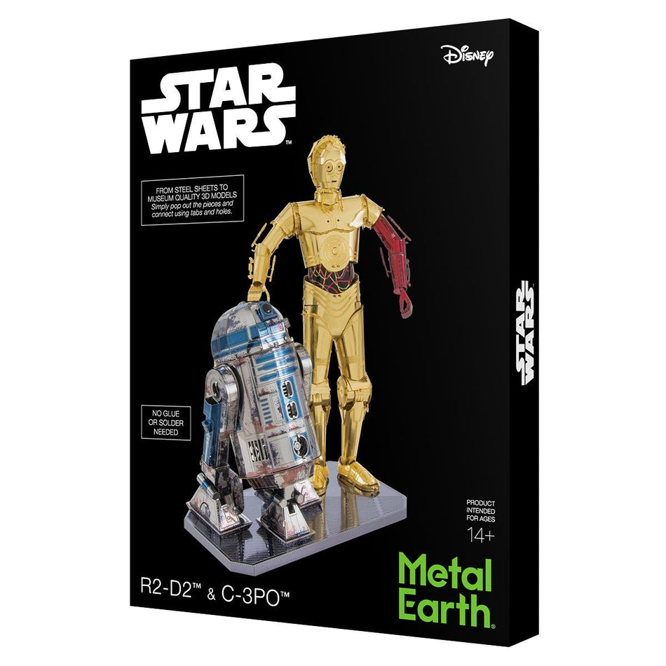 Metal Earth Star Wars C-3PO & R2-D2-Metal Earth-At Play Toys