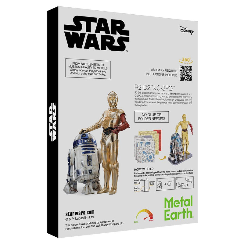 Metal Earth Star Wars C-3PO & R2-D2-Metal Earth-At Play Toys