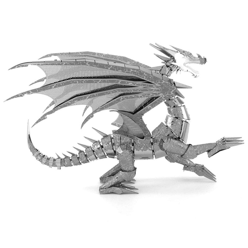 Metal Earth Premium Series Silver Dragon-Metal Earth-At Play Toys