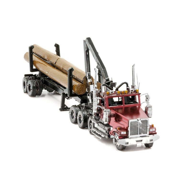 Metal Earth Premium Series Western Star Log Truck & Trailer-Metal Earth-At Play Toys