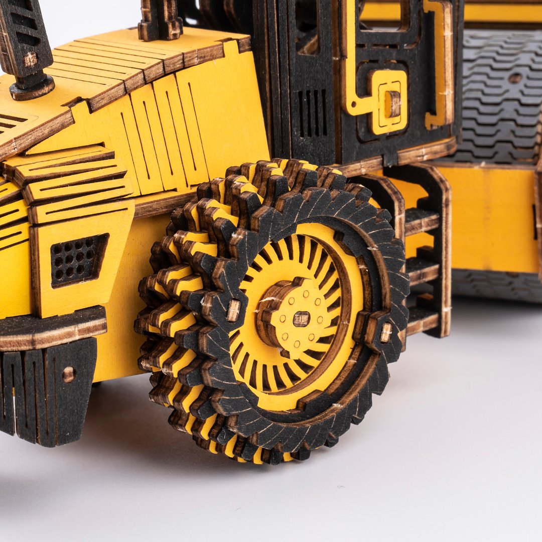 Road Roller 3D Wood Puzzle - At Play Toys