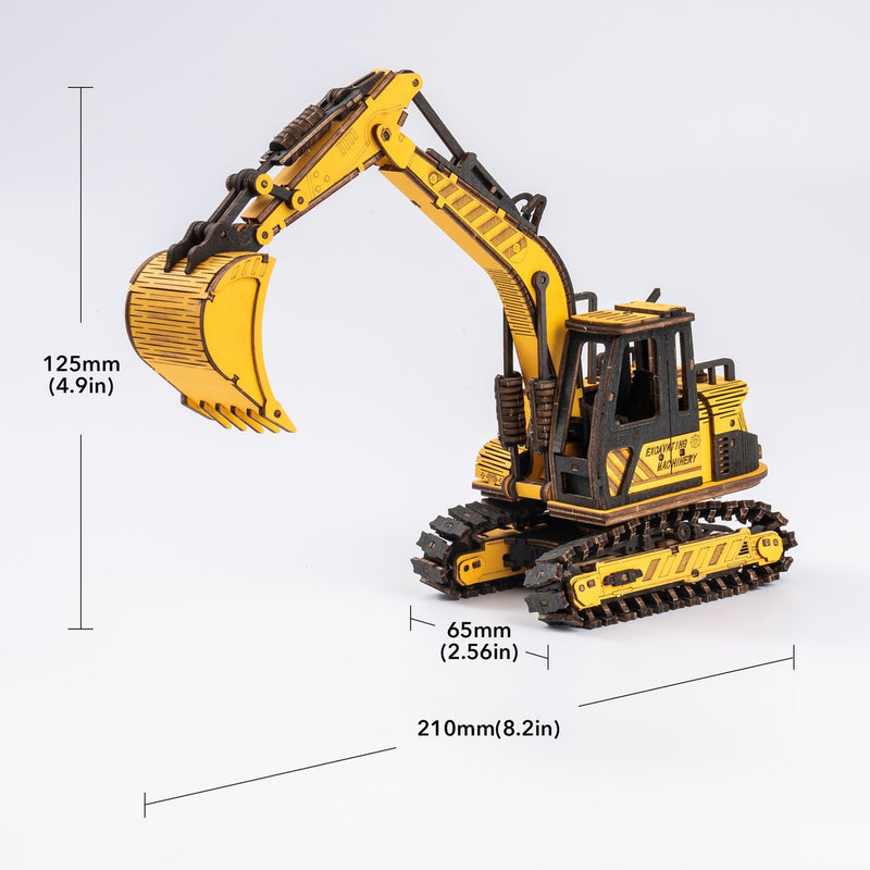 Excavator 3D Wood Puzzle - At Play Toys