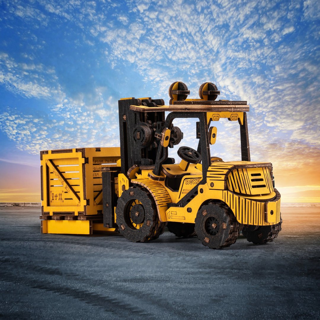 Forklift 3D Wood Puzzle - At Play Toys