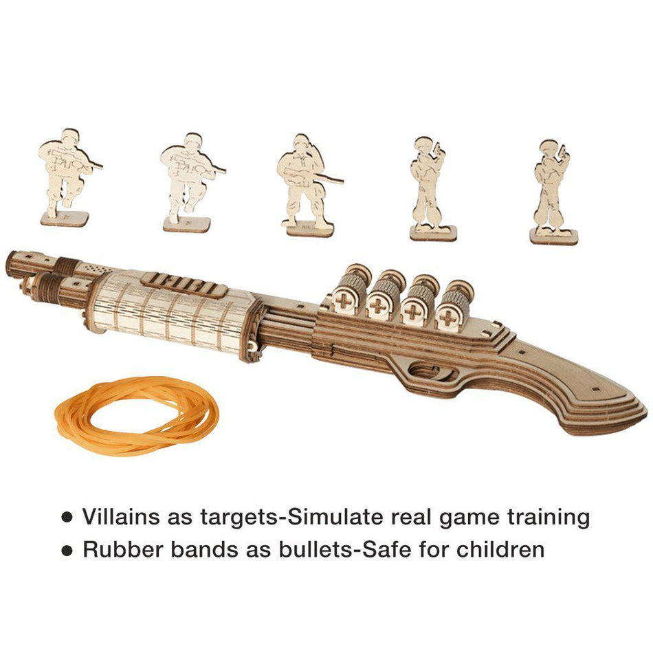 ROKR Terminator M870 Rubber Band Shotgun-ROKR-At Play Toys