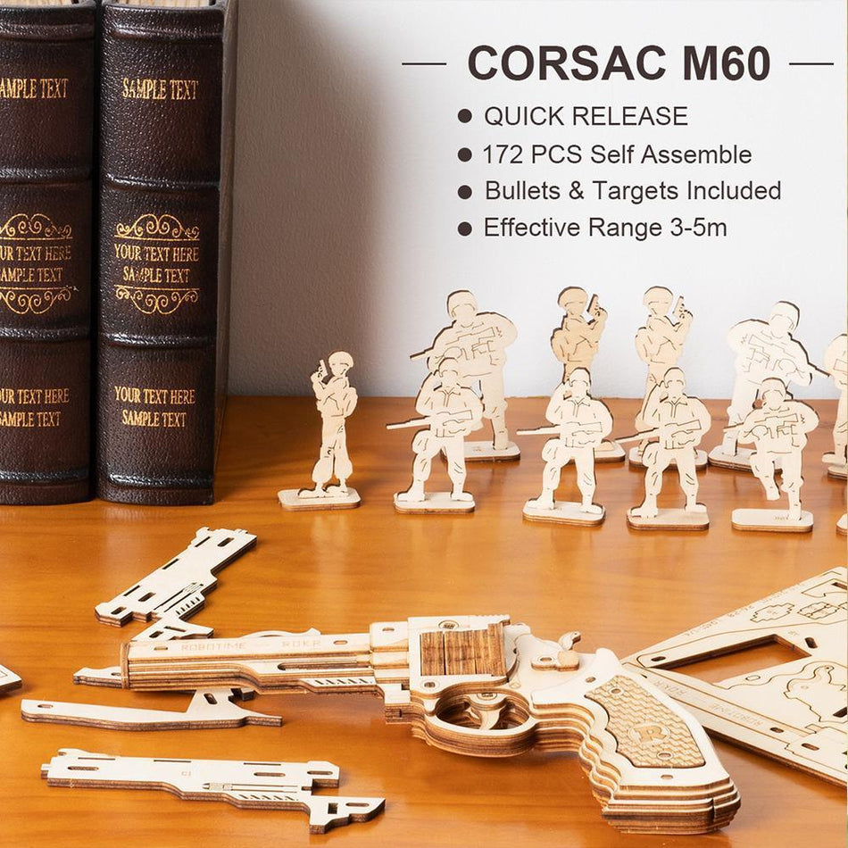 ROKR Corsac M60 Rubber Band Pistol-ROKR-At Play Toys