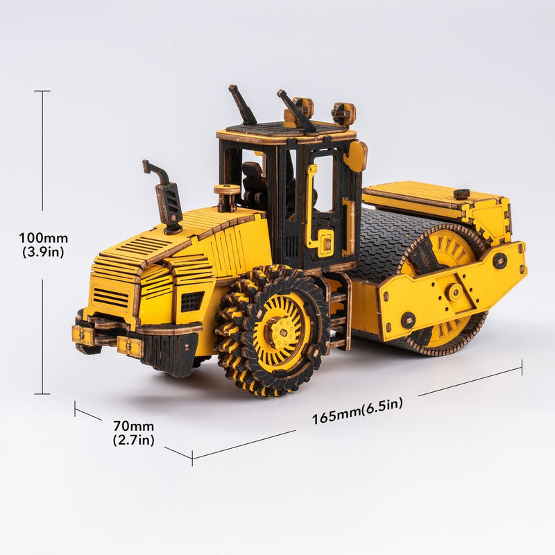 Road Roller 3D Wood Puzzle - At Play Toys