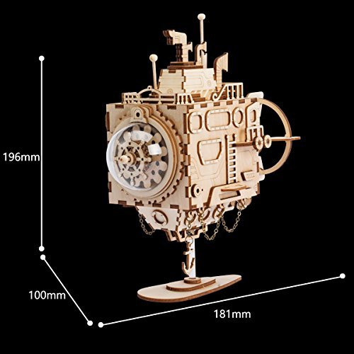 Submarine Steampunk Music Box Kit-ROKR-At Play Toys