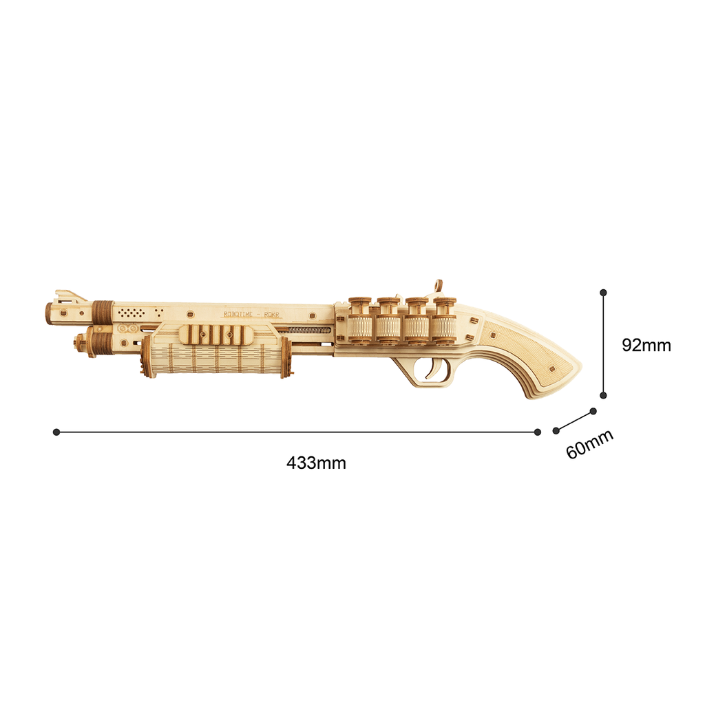 ROKR Terminator M870 Rubber Band Shotgun-ROKR-At Play Toys