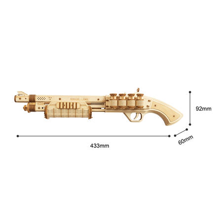 ROKR Terminator M870 Rubber Band Shotgun-ROKR-At Play Toys