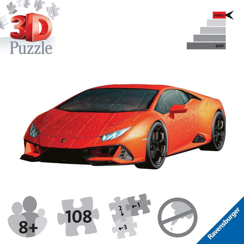 Ravensburger Lamborghini Huracan Evo 3D Puzzle - At Play Toys