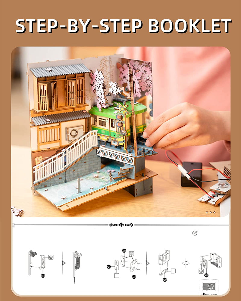 Sakura Tram Book Nook Diorama - At Play Toys