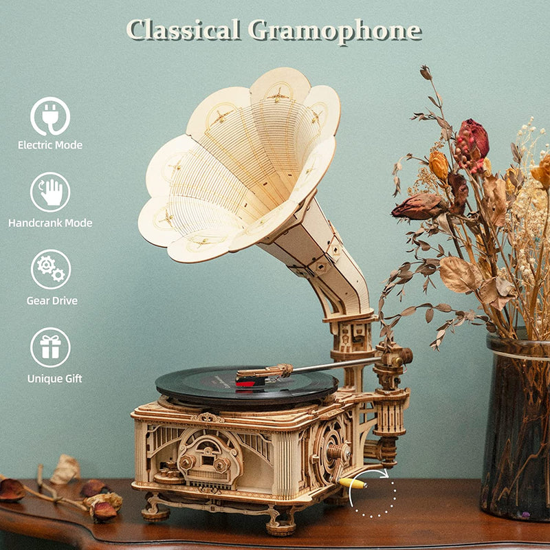 ROKR Classical Electric Gramophone Player - At Play Toys