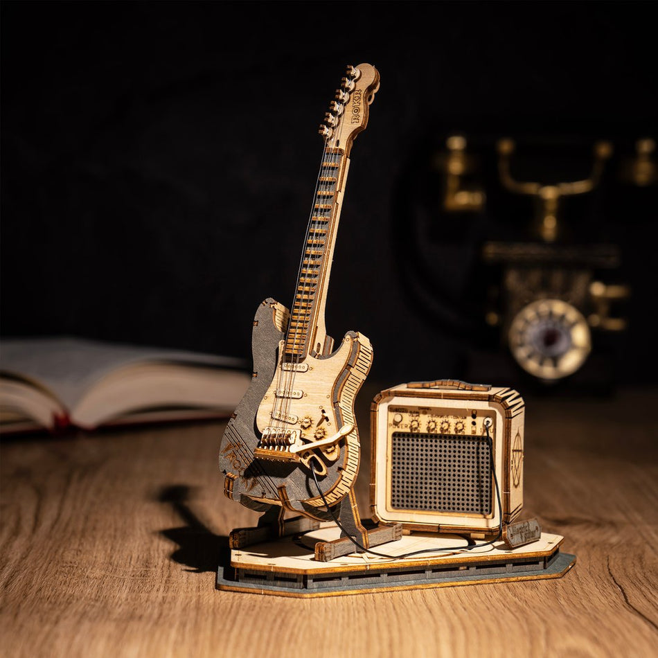 Electric Guitar 3D Wood Puzzle - At Play Toys