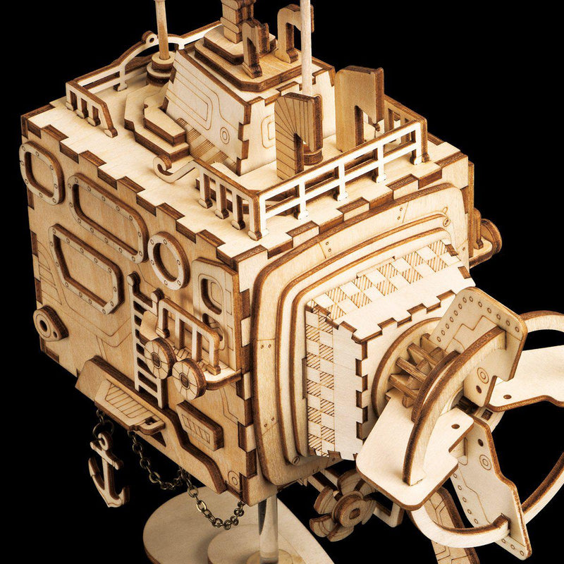 Submarine Steampunk Music Box Kit-ROKR-At Play Toys