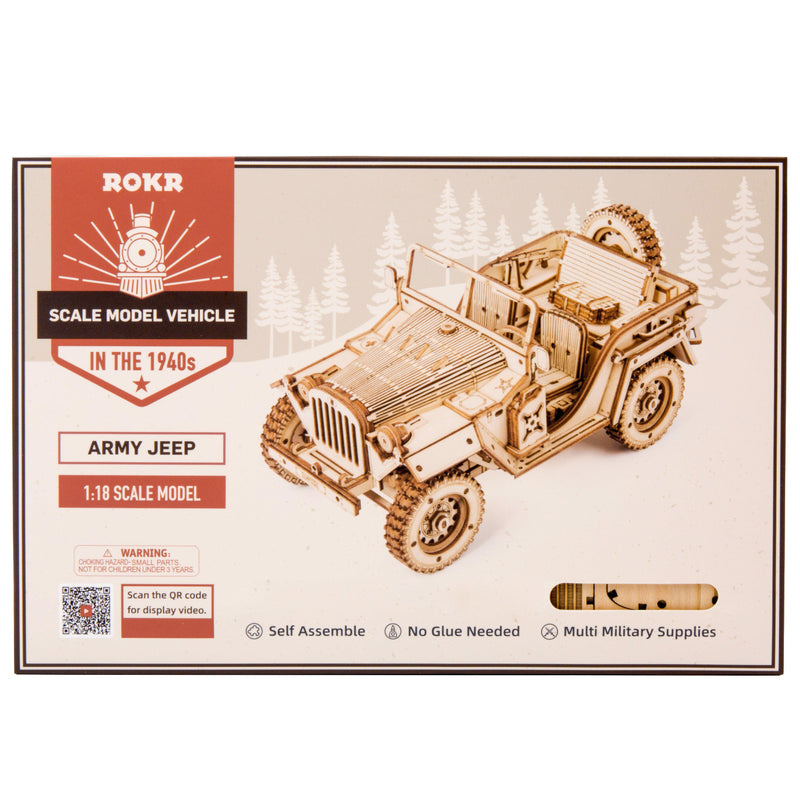ROKR 1:18 Scale Army Jeep-ROKR-At Play Toys