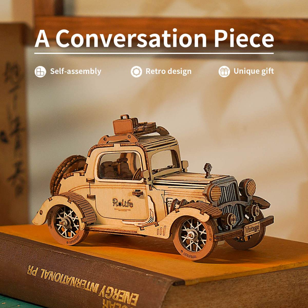 Vintage Car 3D Wood Puzzle - At Play Toys