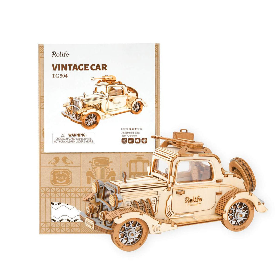 Vintage Car 3D Wood Puzzle - At Play Toys