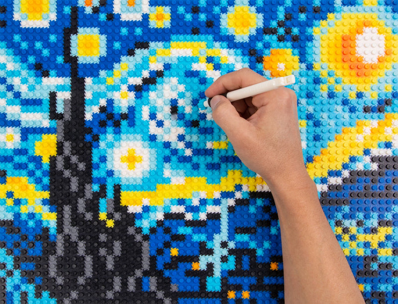 Starry Night Pixel Art Puzzle - At Play Toys