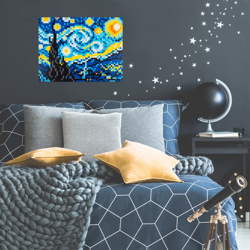 Starry Night Pixel Art Puzzle - At Play Toys