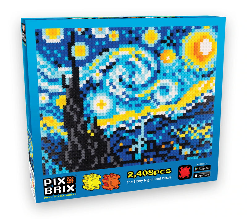 Starry Night Pixel Art Puzzle - At Play Toys