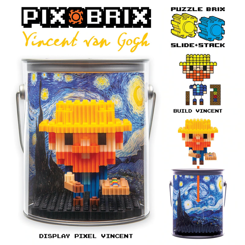 Vincent Van Gogh Pixel Art Puzzle - At Play Toys