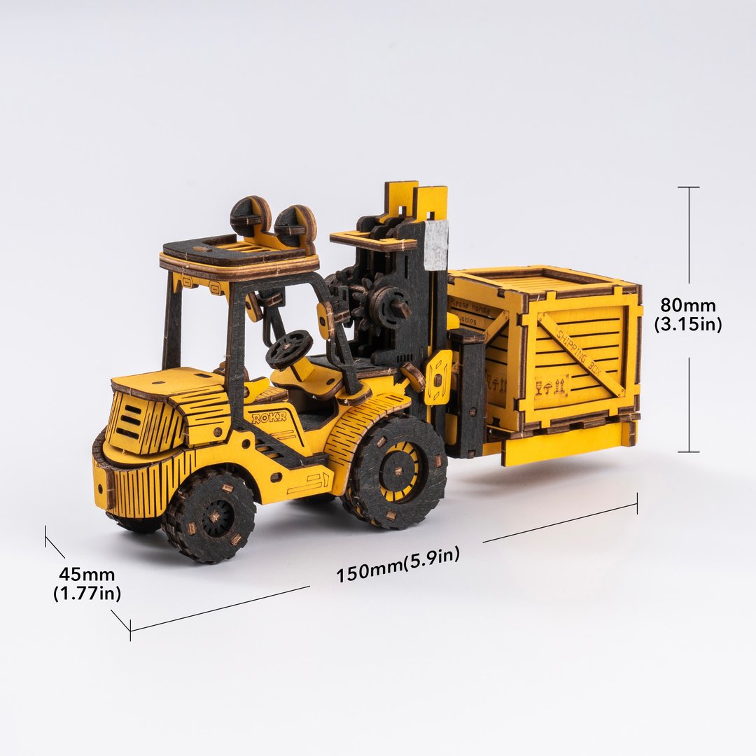 Forklift 3D Wood Puzzle - At Play Toys