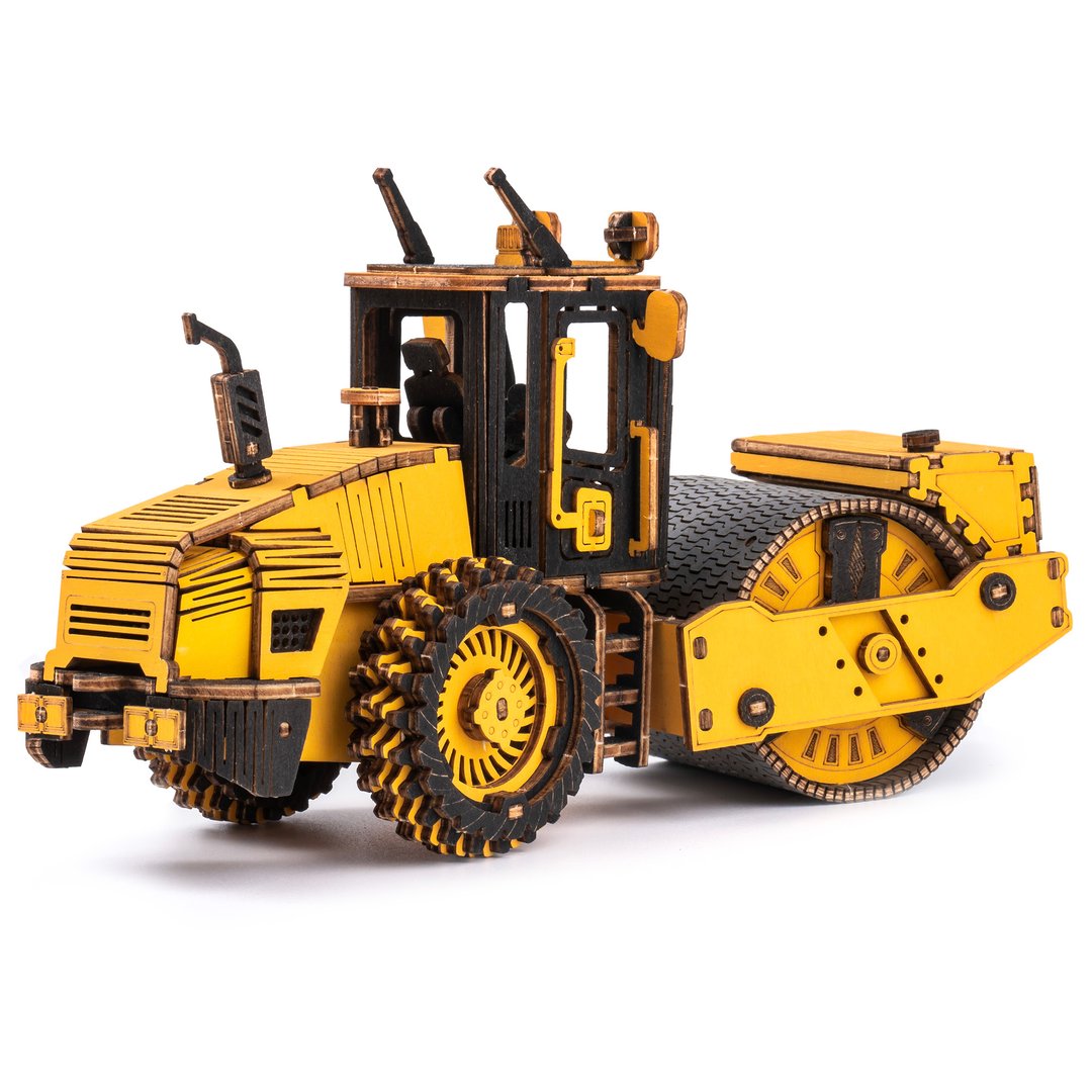Road Roller 3D Wood Puzzle - At Play Toys