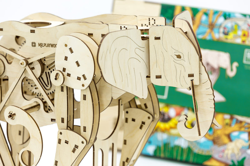 Mr Playwood Mechanical Elephant-Mr Playwood-At Play Toys